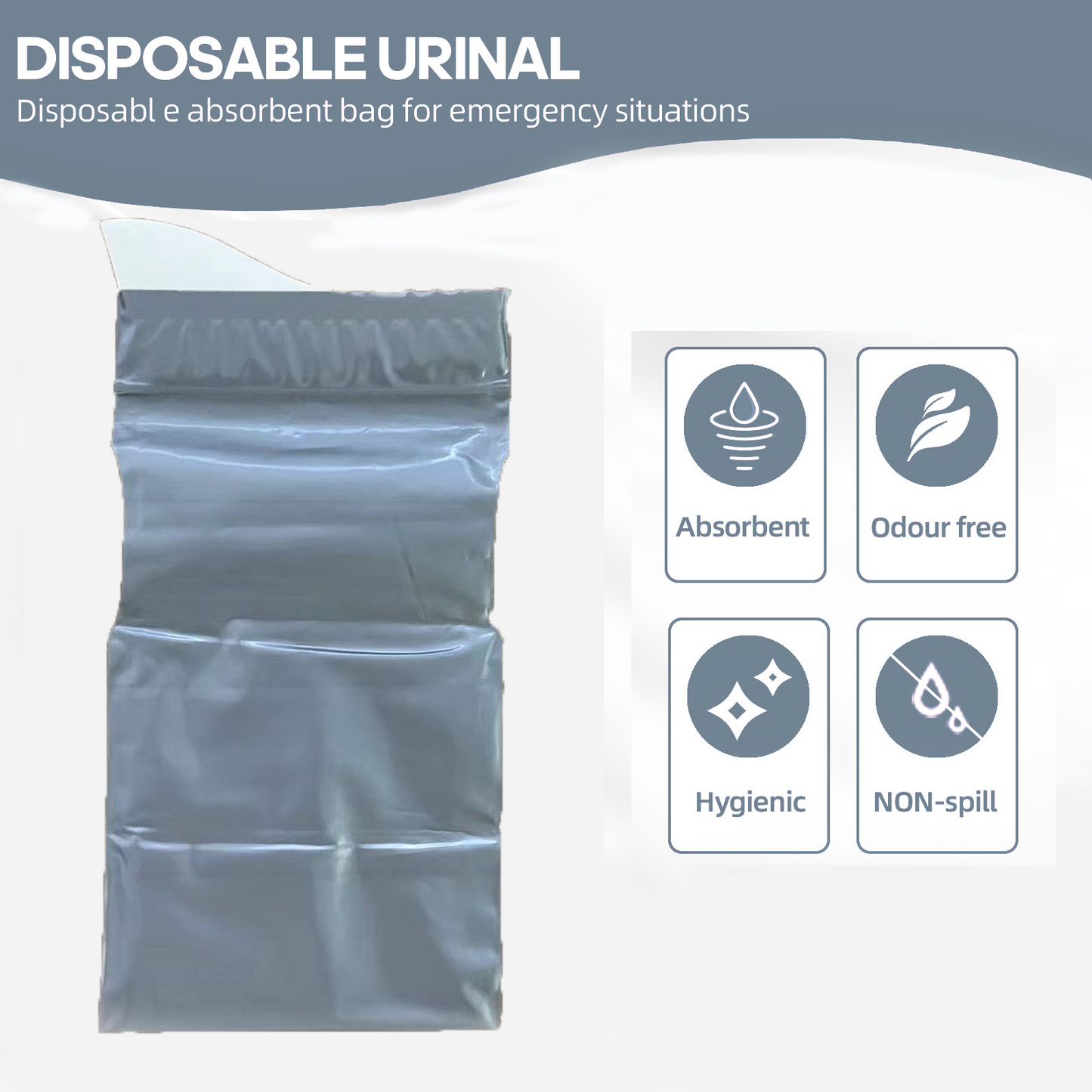 CLOUDBERG Disposable Urine Bags,22 Pcs Camping Pee Bags