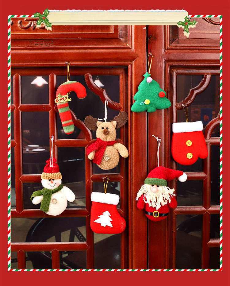 10-Piece NonWoven Christmas Hanging Ornaments Eco-Friendly Snowflake Star Designs for Tree Decor
