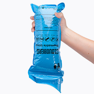 CLOUDBERG Disposable Pee Bags, 12 Pcs Blue 800 ml Unisex Urine Bags