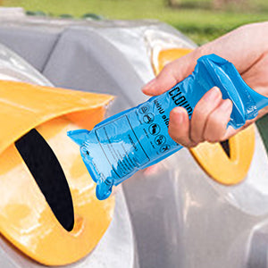 CLOUDBERG Disposable Pee Bags, 12 Pcs Blue 800 ml Unisex Urine Bags
