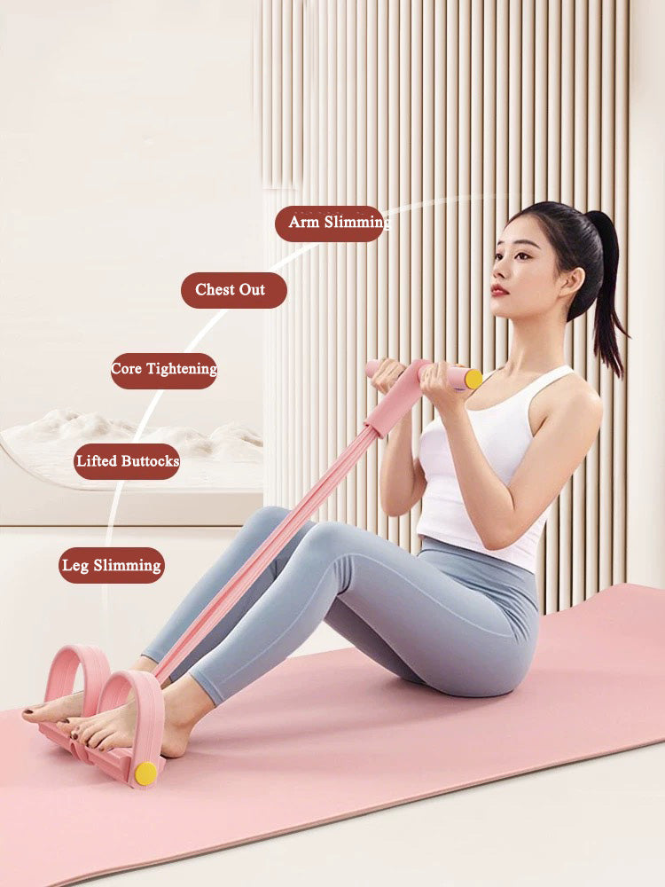 Adjustable Foot Pedal Resistance Bands Portable Leg Exercise Stretcher