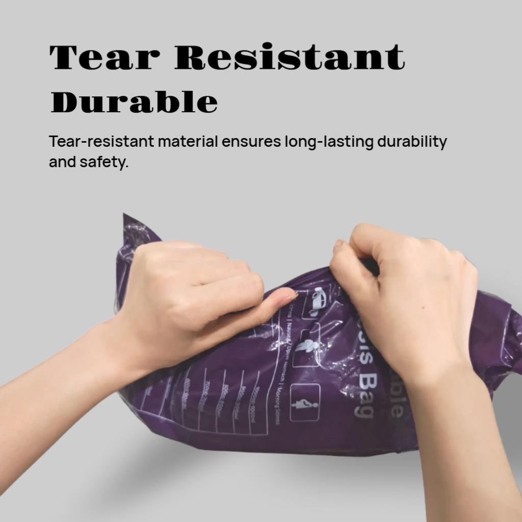 CLOUDBERG Disposable Vomit Bags,10 Pcs Purple Emesis Bags