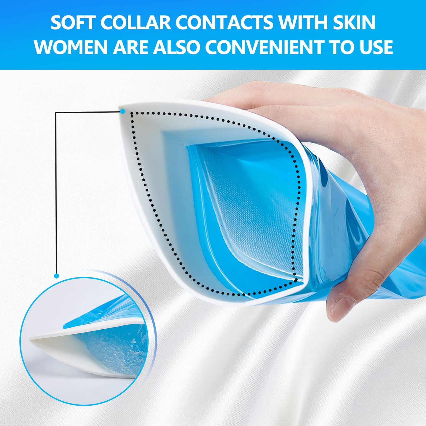 CLOUDBERG Disposable Urine Bag, 20Pcs 600ML Pee Bags for Travel for Women/Men