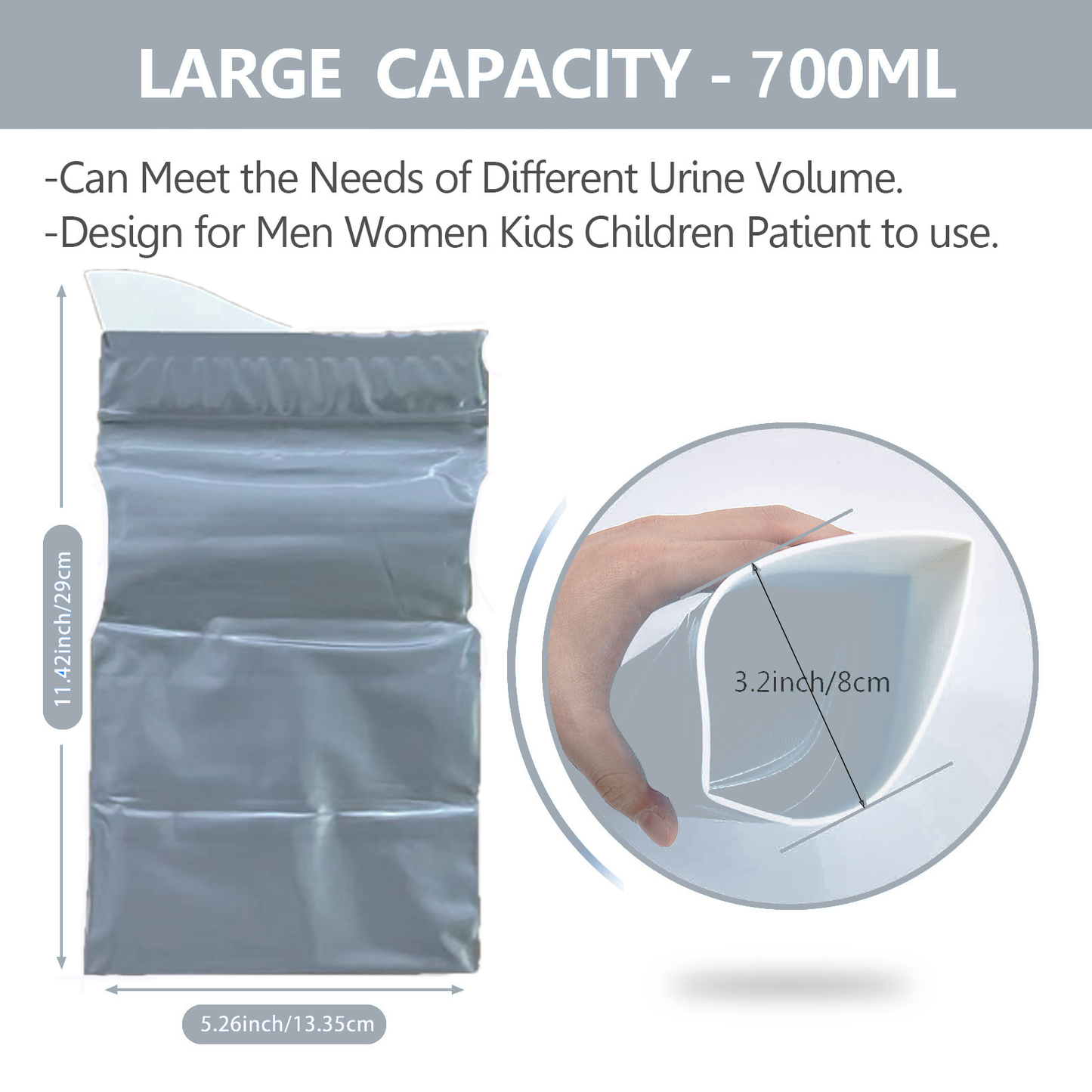 CLOUDBERG Disposable Urine Bags,22 Pcs Camping Pee Bags