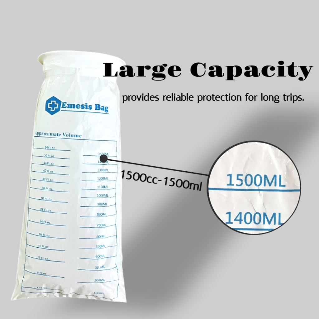 CLOUDBERG Disposable Vomit Bags,24 Pcs White Emesis Bags