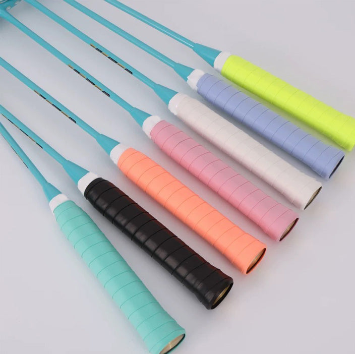PU Badminton Overgrip 6-Pack - Sweat Absorbent & Non-Slip 0.55mm