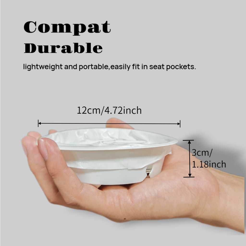 CLOUDBERG Disposable Vomit Bags,24 Pcs White Emesis Bags