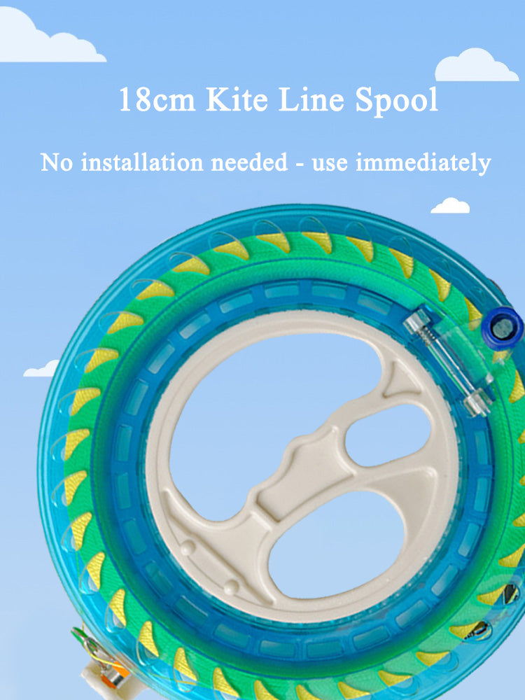 18cm Steel Ball Bearing Kite Reel - Anti-Reverse Design with 200m String for Outdoor Kids/Adults