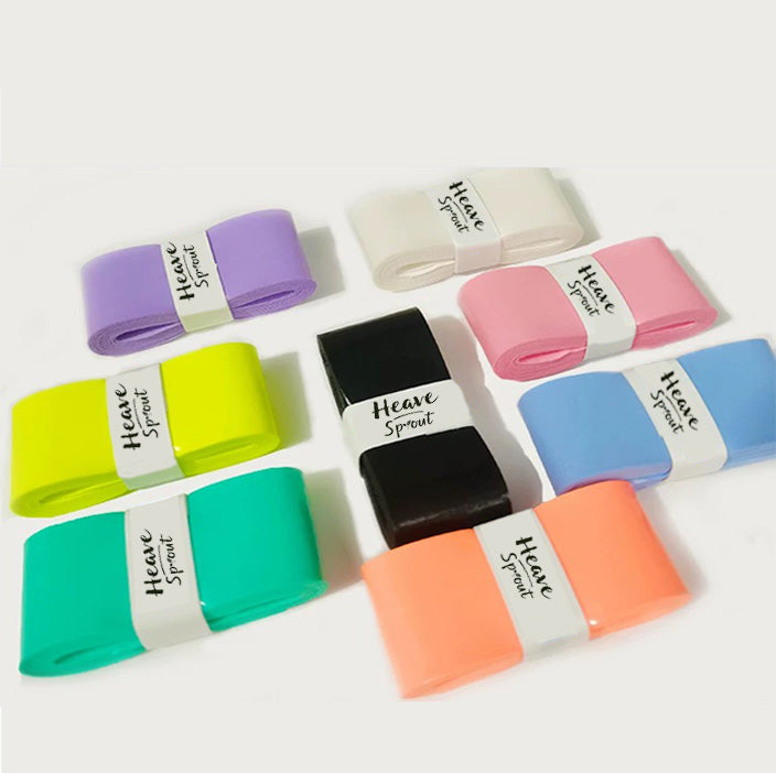 PU Badminton Overgrip 6-Pack - Sweat Absorbent & Non-Slip 0.55mm