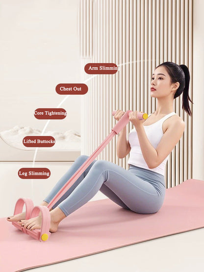 Adjustable Foot Pedal Resistance Bands Portable Leg Exercise Stretcher