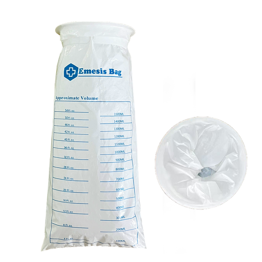 CLOUDBERG Disposable Vomit Bags,24 Pcs White Emesis Bags
