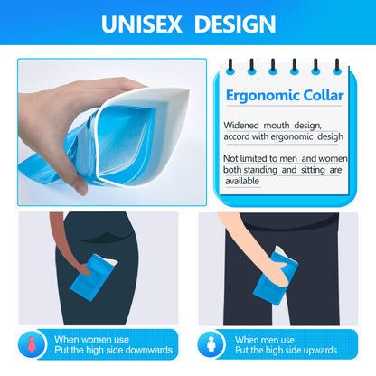 CLOUDBERG Disposable Urine Bag, 20Pcs 600ML Pee Bags for Travel for Women/Men
