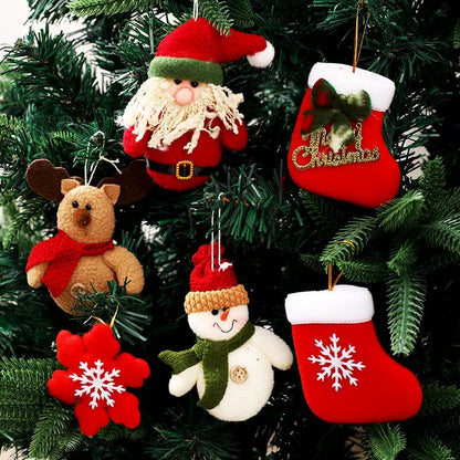 10-Piece NonWoven Christmas Hanging Ornaments   Eco-Friendly Snowflake Star Designs for Tree Decor